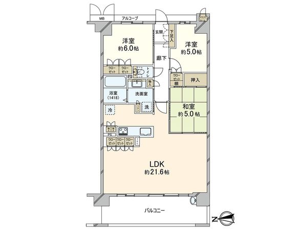 グレイスロワ武庫之荘 間取図(平面図) グレイスロワ武庫之荘 間取図(平面図)