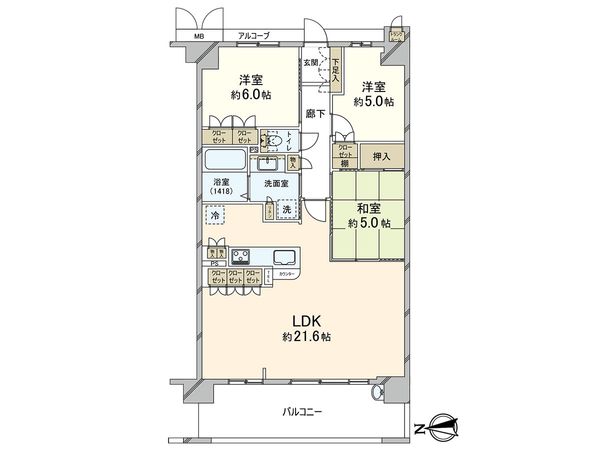 グレイスロワ武庫之荘 間取図(平面図)