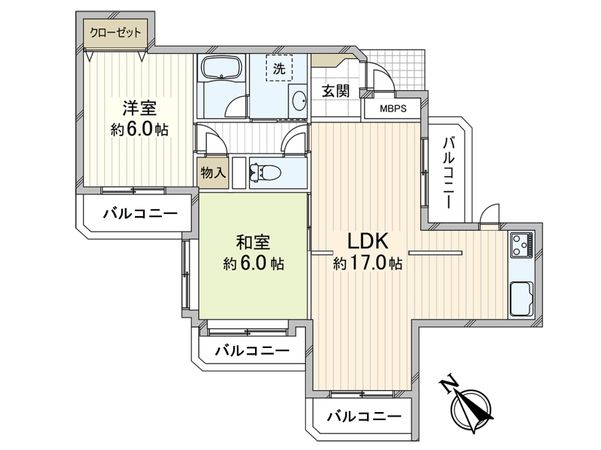 プチ東園田 間取図(平面図) 間取図(平面図)