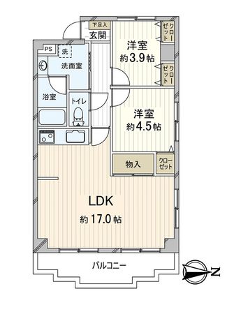 サンロイヤル南園田 間取図(平面図) 間取図(平面図)