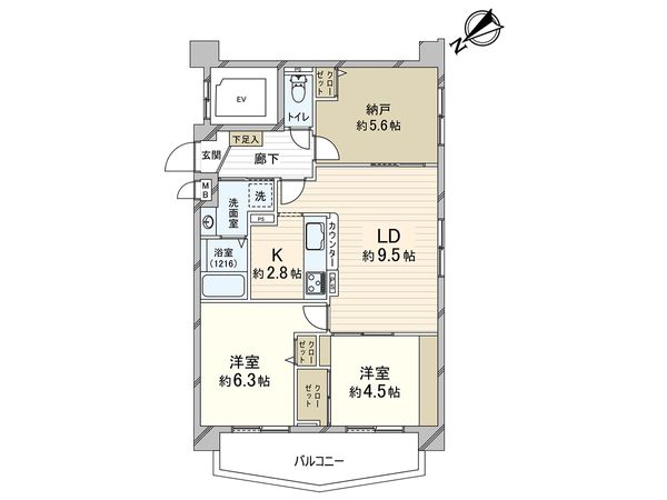 エーベル東園田 間取図(平面図) 間取図(平面図)