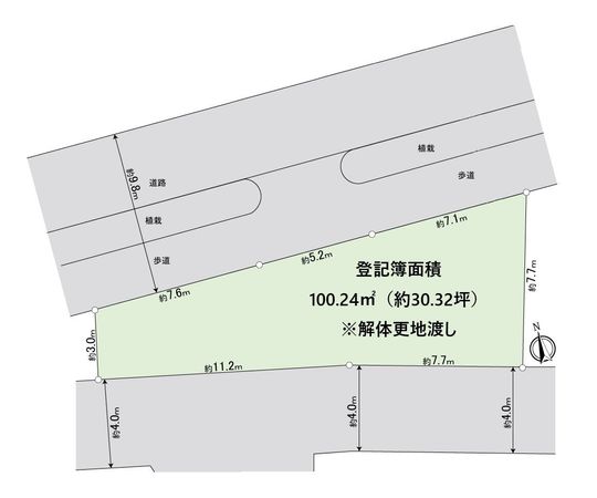 南野4丁目 土地 区画図 南野4丁目 土地 区画図