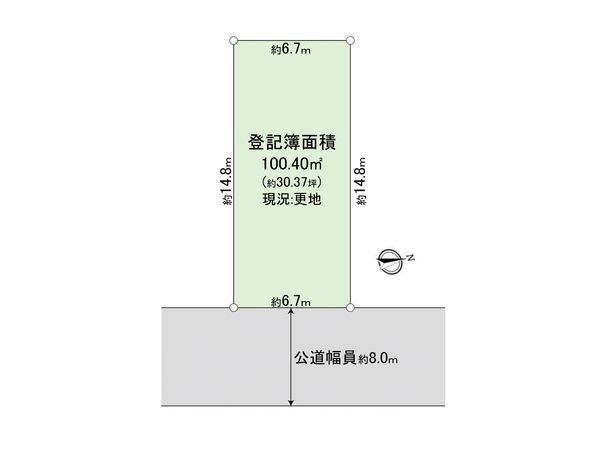 瑞原3丁目 土地 区画図