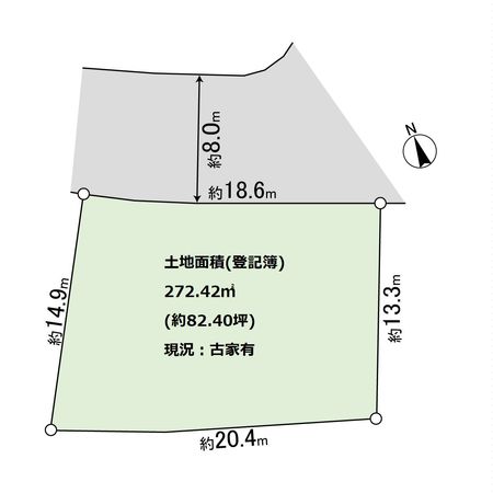 加古川市 野口町北野 土地 区画図