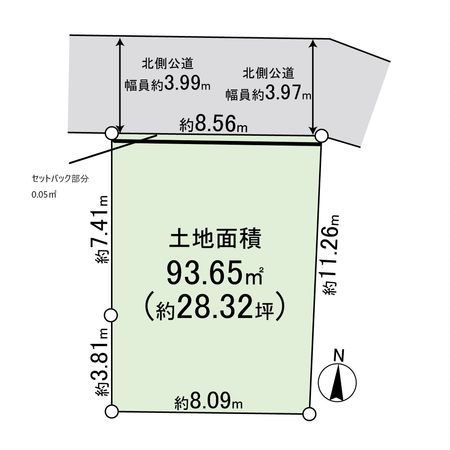 奥畑1丁目 土地 区画図