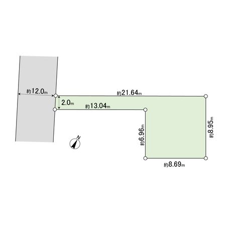 荻野2丁目 土地 区画図 荻野2丁目 土地 区画図