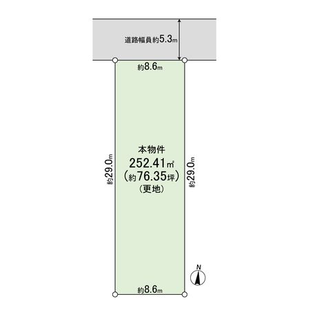 梅ノ木1丁目土地 2号地 区画図 梅ノ木1丁目土地 2号地 区画図