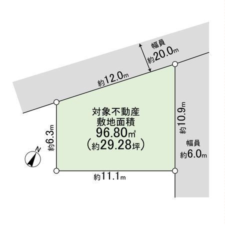 昆陽4丁目土地 区画図 昆陽4丁目土地 区画図