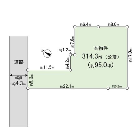 桜ケ丘6丁目 土地 区画図 桜ケ丘6丁目 土地 区画図