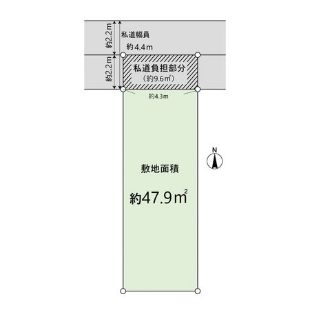 北河原三丁目 土地 区画図 北河原三丁目 土地 区画図
