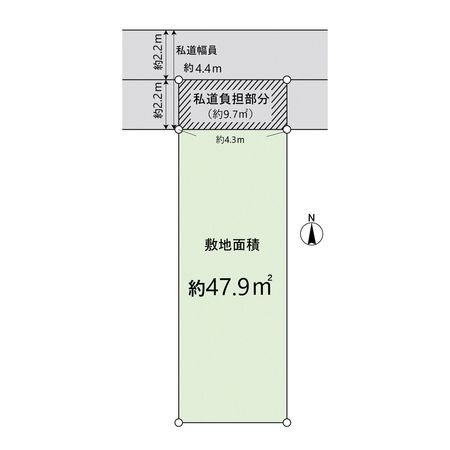 北河原三丁目 土地 区画図 北河原三丁目 土地 区画図