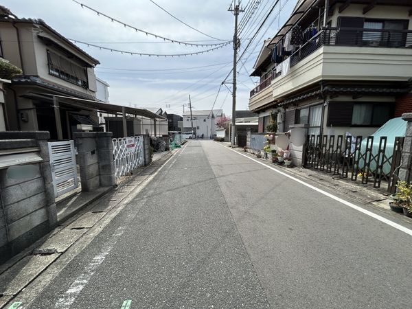 伊丹市堀池3丁目 土地 前面道路含む外観