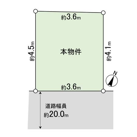 昆陽3丁目 土地 区画図 区画図