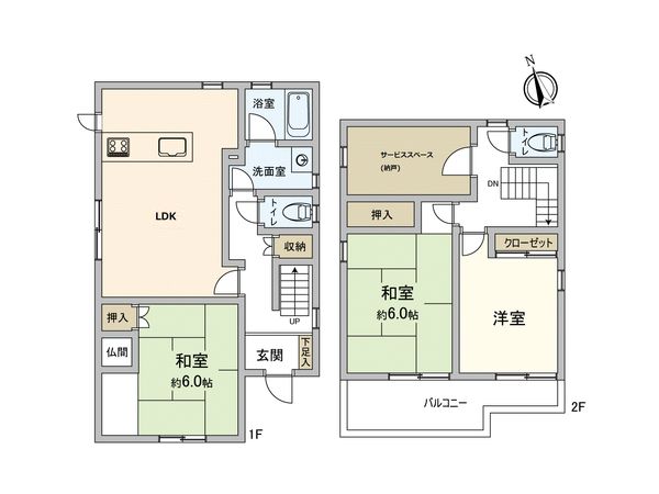 池尻1丁目 戸建 間取図(平面図)