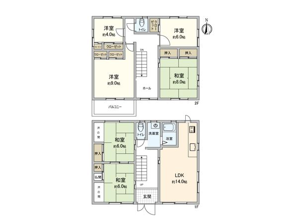 北野3丁目 戸建 間取図(平面図) 北野3丁目 戸建 間取図(平面図)