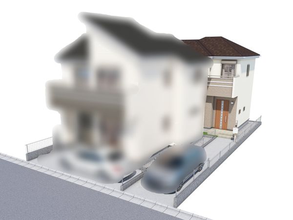 高槻市栄町4丁目 新築戸建 A号棟 外観パース図 高槻市栄町4丁目 新築戸建 A号棟 外観パース図