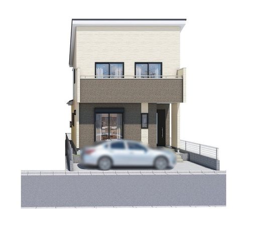 昆陽泉町4丁目 新築戸建 2号棟 外観パース図 昆陽泉町4丁目 新築戸建 2号棟 外観パース図