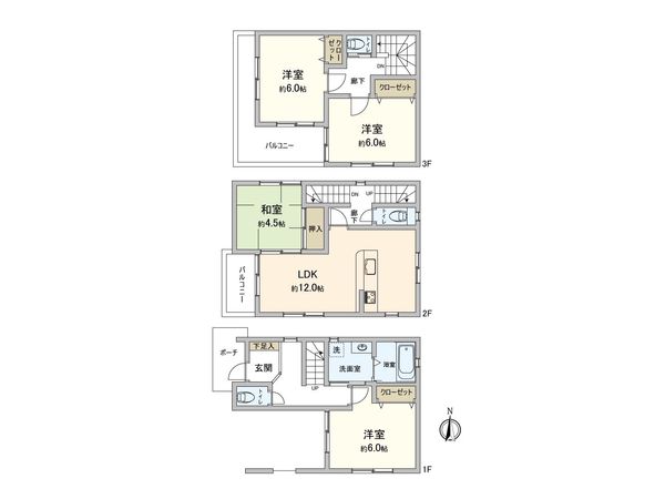 森本5丁目 戸建 間取図(平面図)