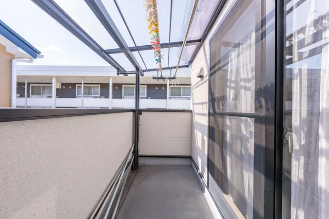 南東側のバルコニー