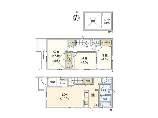 堀池3丁目 新築戸建 間取図(平面図)