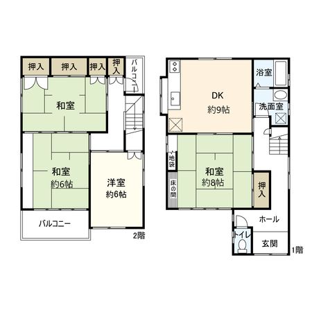 伊丹市荻野4丁目 戸建 間取図(平面図) 伊丹市荻野4丁目 戸建 間取図(平面図)
