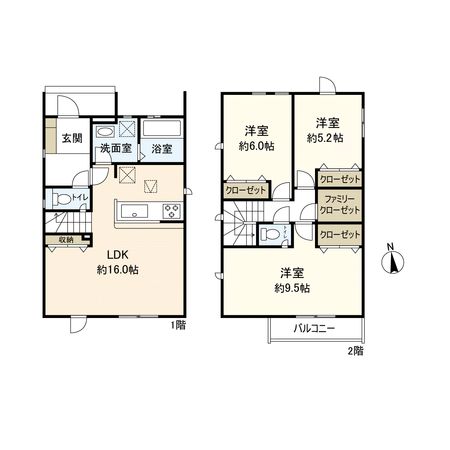 野間6丁目新築戸建 3号棟 間取図(平面図) 野間6丁目新築戸建 3号棟 間取図(平面図)
