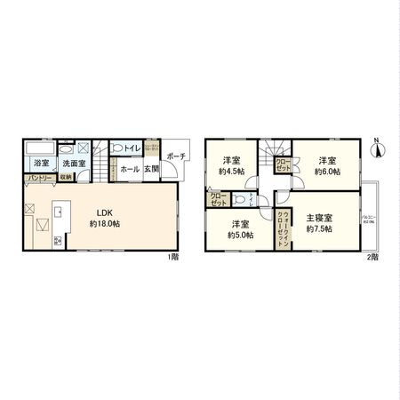 東有岡3丁目 新築戸建 間取図(平面図)