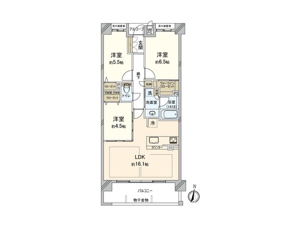ワコーレ伊丹平松ザ・レジデンス 間取図(平面図) ワコーレ伊丹平松ザ・レジデンス 間取図(平面図)