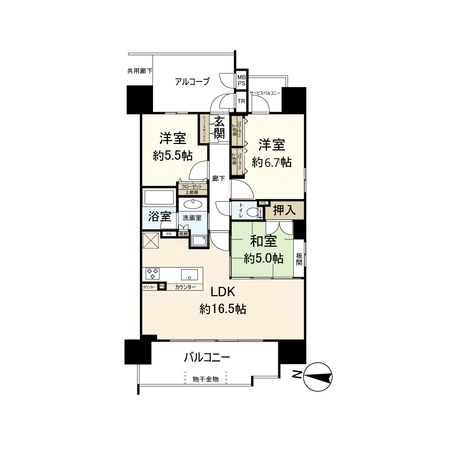 ワコーレ伊丹グランシエル 間取図(平面図) ワコーレ伊丹グランシエル 間取図(平面図)