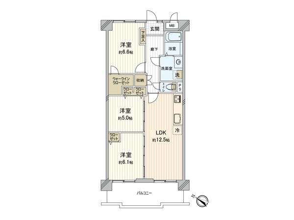 伊丹昆陽ビューハイツ 間取図(平面図) 伊丹昆陽ビューハイツ 間取図(平面図)