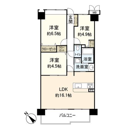 ルネ伊丹ガーデンスクエア 間取図(平面図) ルネ伊丹ガーデンスクエア 間取図(平面図)