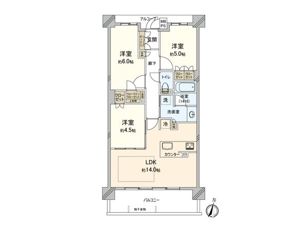ワコーレ伊丹郷町 間取図(平面図) ワコーレ伊丹郷町 間取図(平面図)