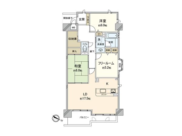 ウェイックアップビルアザーレ伊丹ファミール 間取図(平面図) 間取図(平面図)