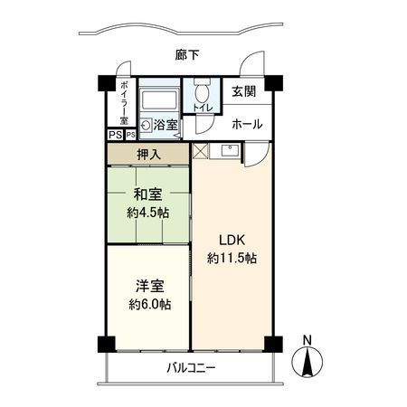 伊丹グリーンハイツ 間取図(平面図)