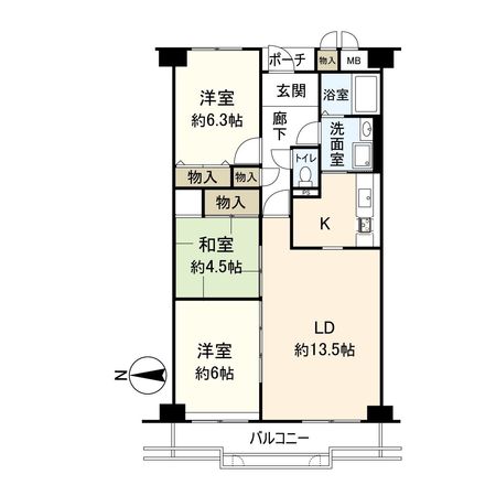 アリオ1 間取図(平面図) アリオ1 間取図(平面図)