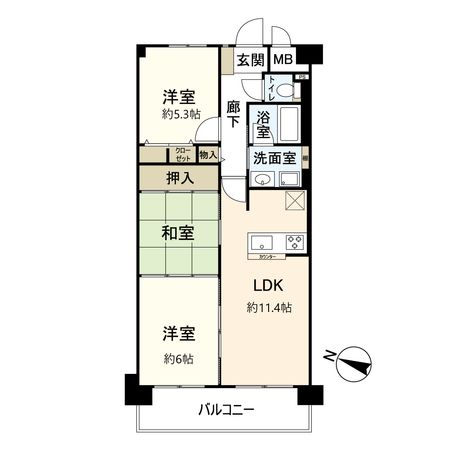 伊丹レックスマンション 間取図(平面図) 伊丹レックスマンション 間取図(平面図)