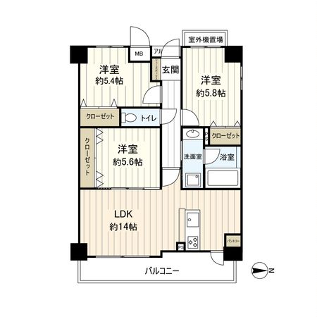 ユニライフ伊丹駅前 間取図(平面図) ユニライフ伊丹駅前 間取図(平面図)