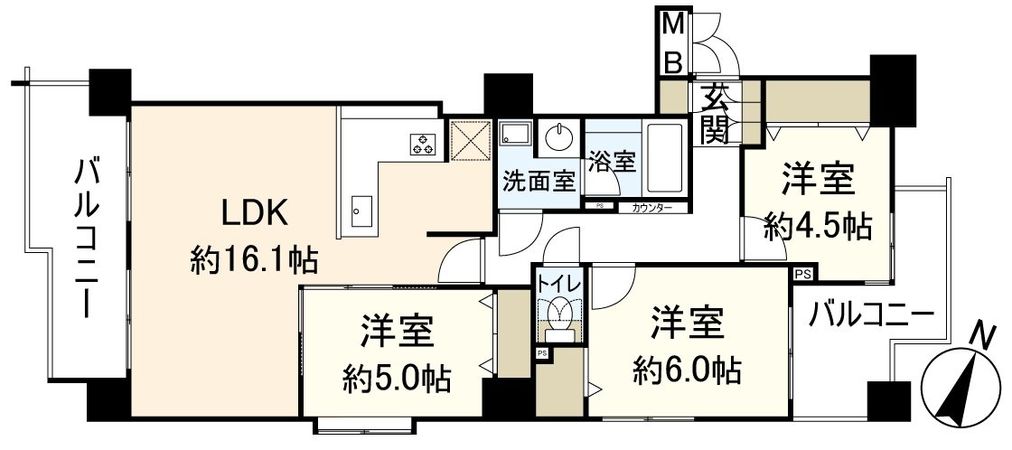 パレステージ伊丹宮ノ前 間取図(平面図) パレステージ伊丹宮ノ前 間取図(平面図)