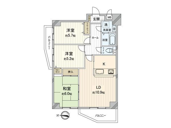 アドリーム伊丹北野 間取図(平面図) 間取図(平面図)