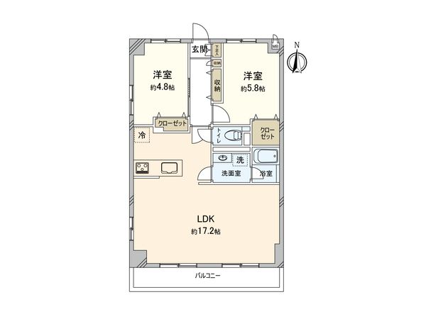 ヨークベル武庫川 間取図(平面図) 間取図(平面図)