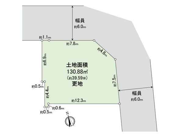 西宮市東鳴尾町2丁目 土地 区画図 区画図