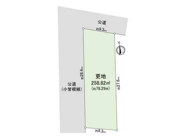 上田中町 土地 地形図