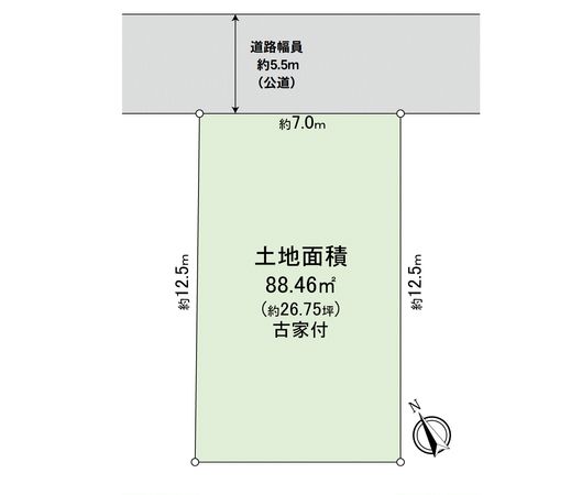 甲子園九番町 土地 敷地図