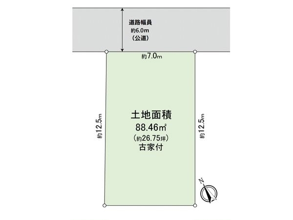 甲子園九番町 土地 敷地図