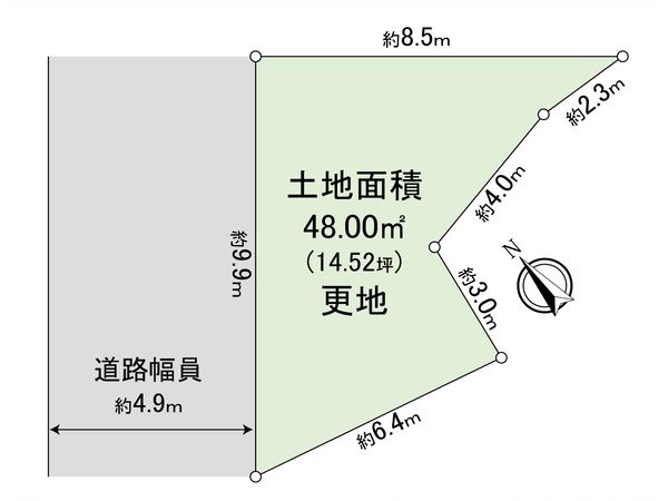 若草町2丁目 土地 区画図