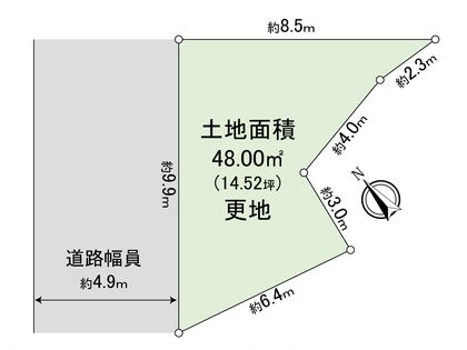 若草町2丁目 土地 区画図