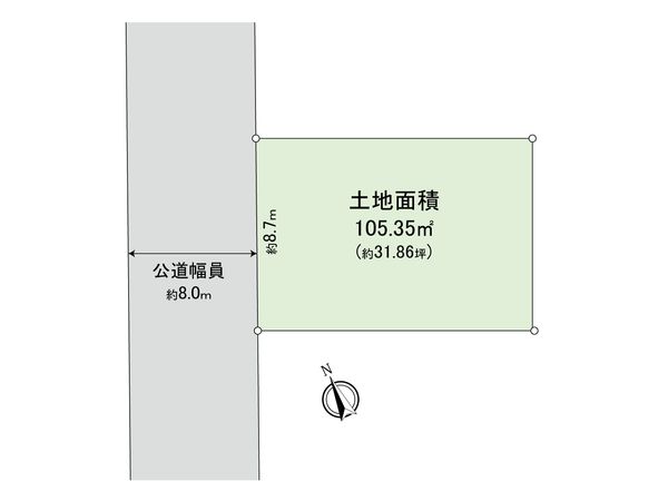 甲子園一番町 土地 区画図