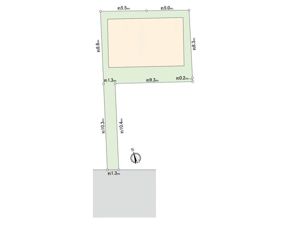 上甲子園2丁目 土地 区画図