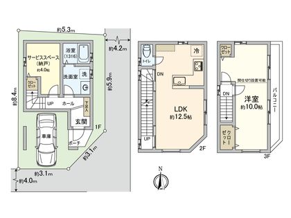 小松南町1丁目・新築戸建 間取図(平面図)