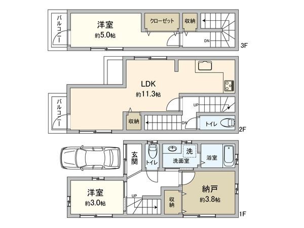 小曽根町3丁目 新築戸建 間取図(平面図)